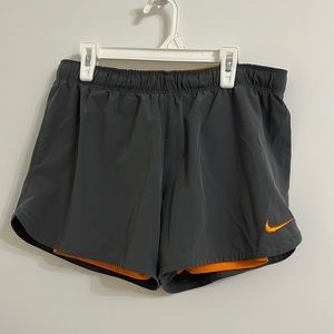 Nike athletic shorts with spandex attached